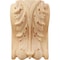 Ekena Millwork 3 1/2"W x 2"D x 4 1/2"H Small Acanthus Block w/ Backplate Wood Corbel, Red Oak CORW04X02X05ABRO - alternate 2